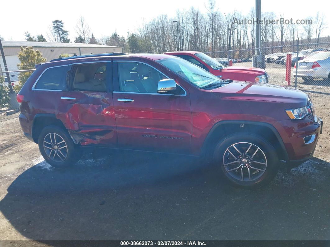 2017 Jeep Grand Cherokee Limited 4x4 Maroon vin: 1C4RJFBG7HC874552