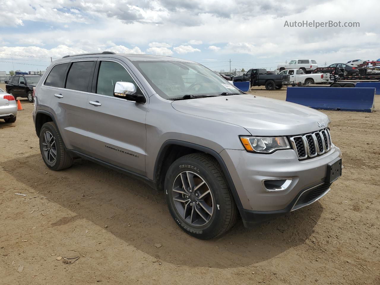 2019 Jeep Grand Cherokee Limited Silver vin: 1C4RJFBG7KC638300
