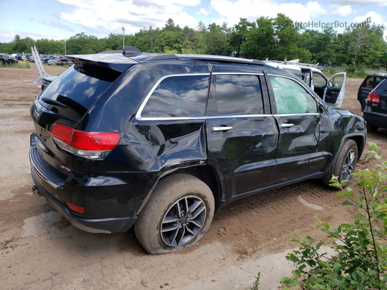 2019 Jeep Grand Cherokee Limited Черный vin: 1C4RJFBG7KC639026