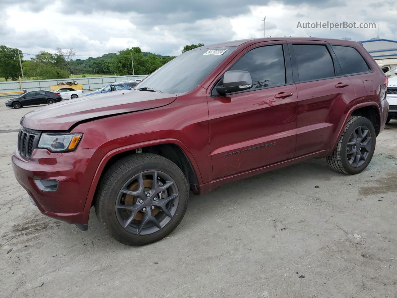 2021 Jeep Grand Cherokee Limited Бордовый vin: 1C4RJFBG7MC672935