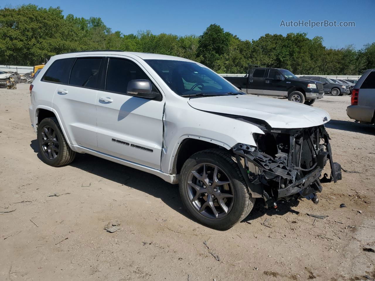 2021 Jeep Grand Cherokee Limited White vin: 1C4RJFBG7MC710597