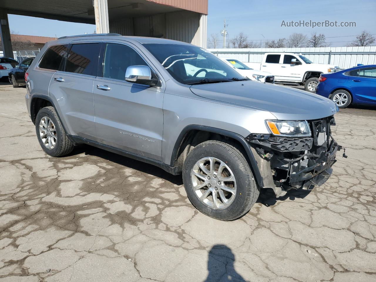 2014 Jeep Grand Cherokee Limited Silver vin: 1C4RJFBG8EC185910