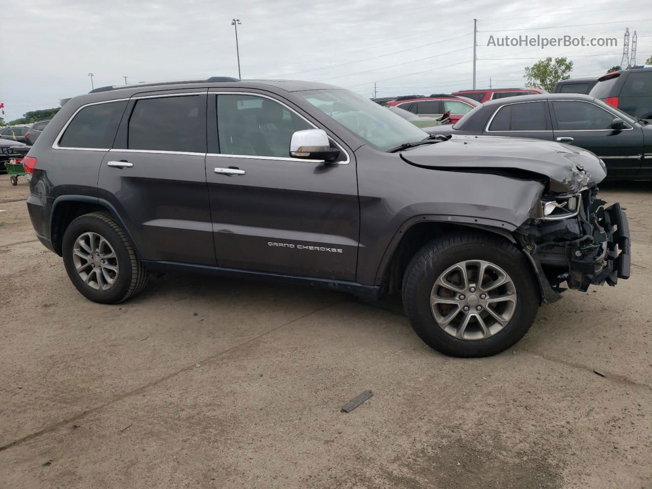 2014 Jeep Grand Cherokee Limited Gray vin: 1C4RJFBG8EC189908