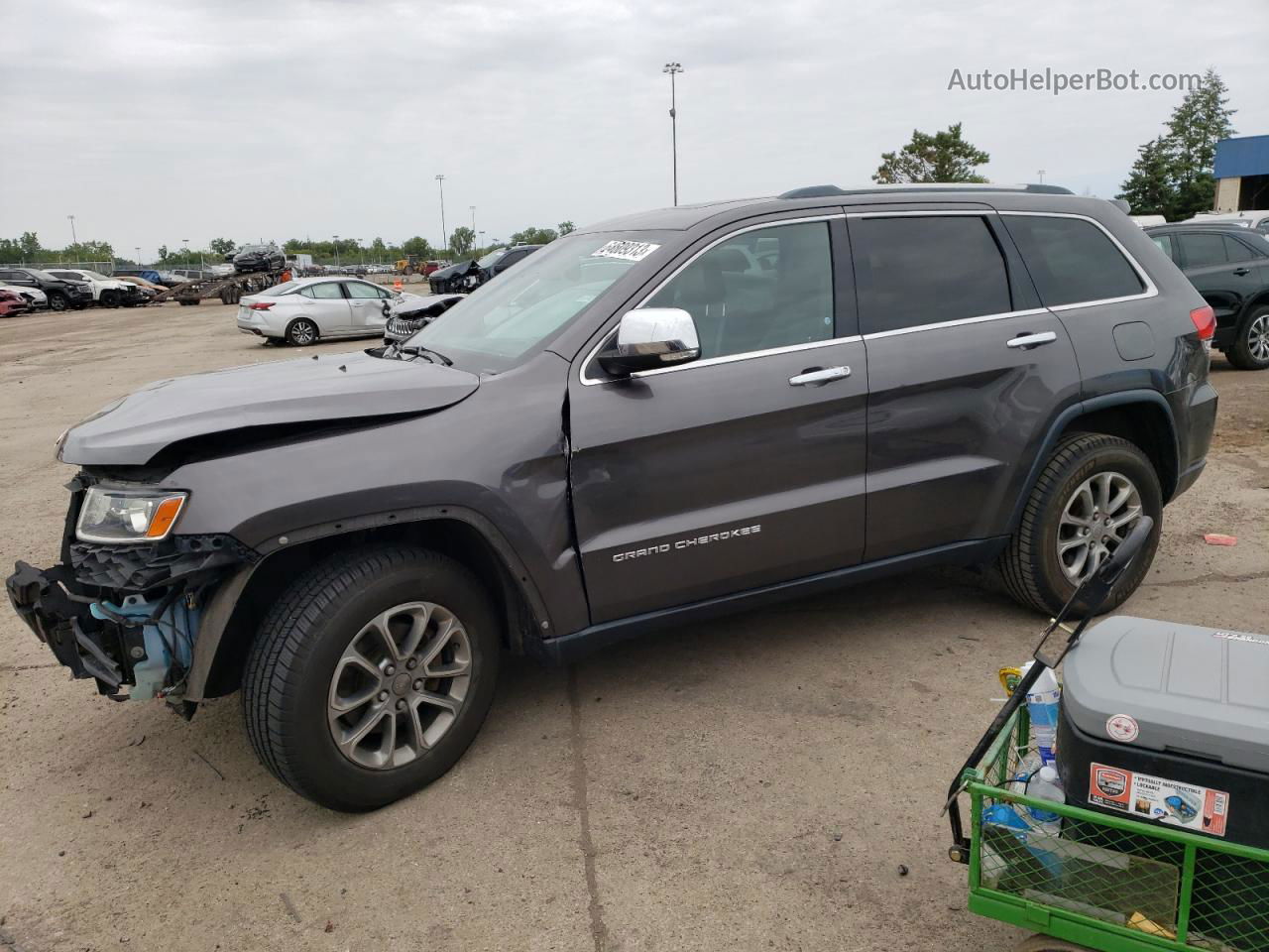 2014 Jeep Grand Cherokee Limited Gray vin: 1C4RJFBG8EC189908