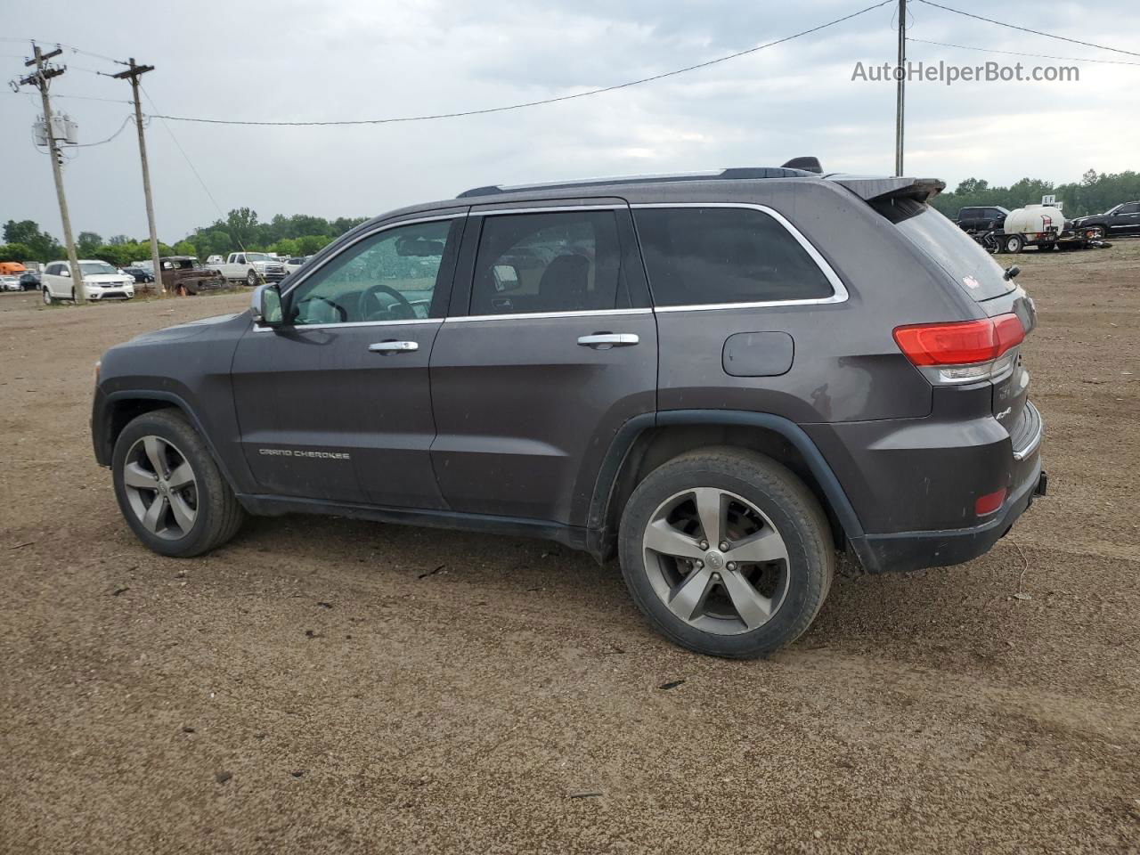 2014 Jeep Grand Cherokee Limited Серый vin: 1C4RJFBG8EC324952