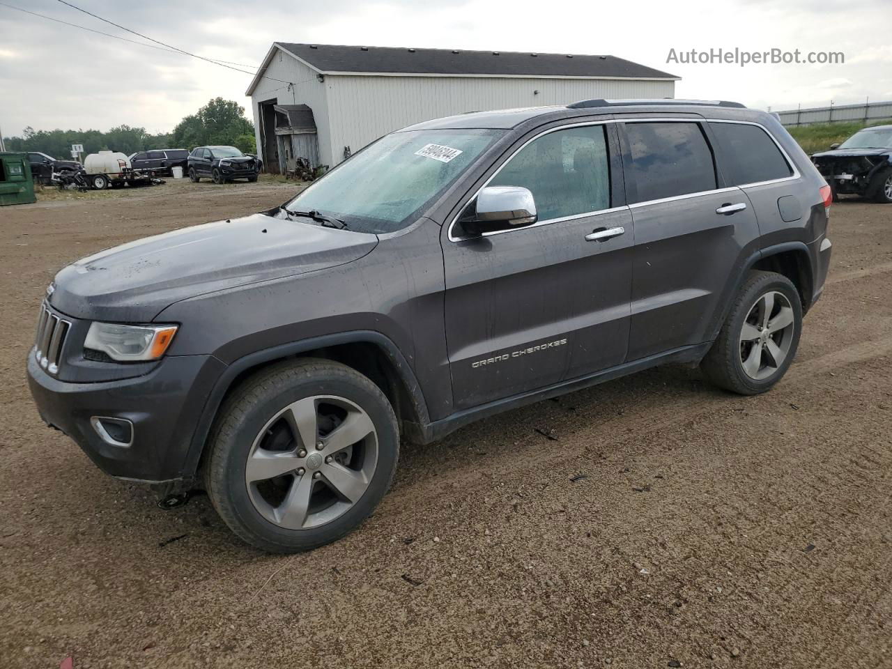 2014 Jeep Grand Cherokee Limited Серый vin: 1C4RJFBG8EC324952