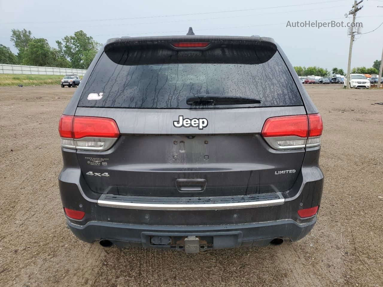 2014 Jeep Grand Cherokee Limited Серый vin: 1C4RJFBG8EC324952