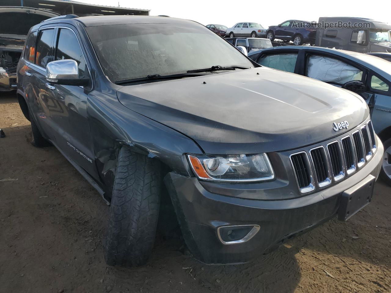 2014 Jeep Grand Cherokee Limited Gray vin: 1C4RJFBG8EC489965