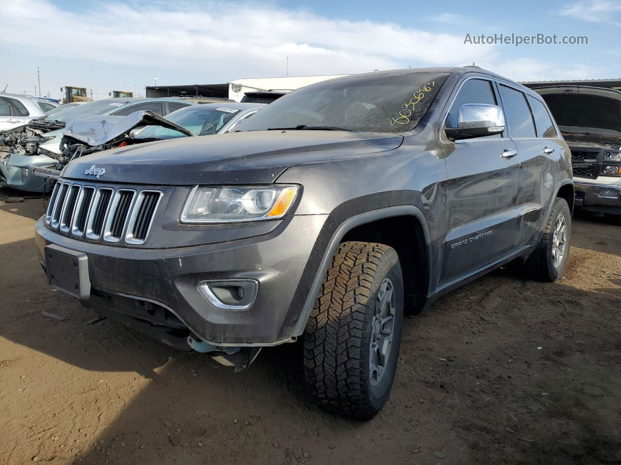 2014 Jeep Grand Cherokee Limited Gray vin: 1C4RJFBG8EC489965