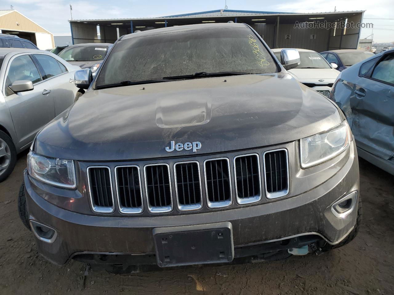 2014 Jeep Grand Cherokee Limited Серый vin: 1C4RJFBG8EC489965