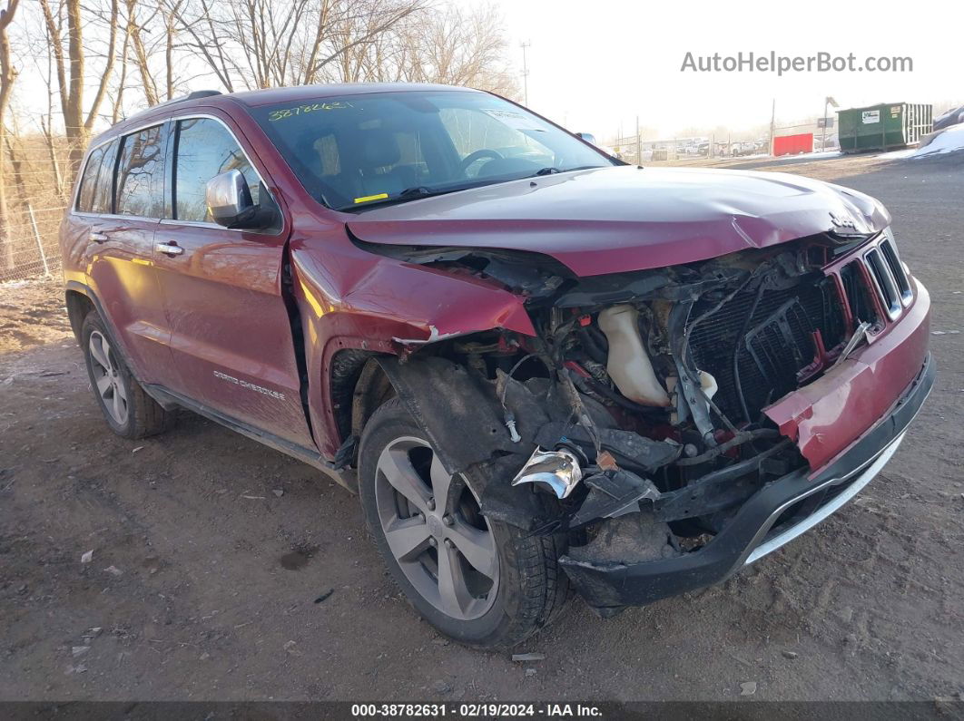 2015 Jeep Grand Cherokee Limited Burgundy vin: 1C4RJFBG8FC186055