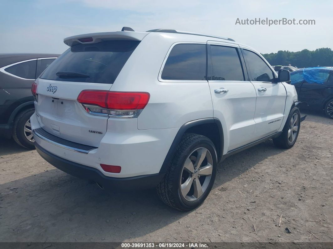 2015 Jeep Grand Cherokee Limited White vin: 1C4RJFBG8FC948719