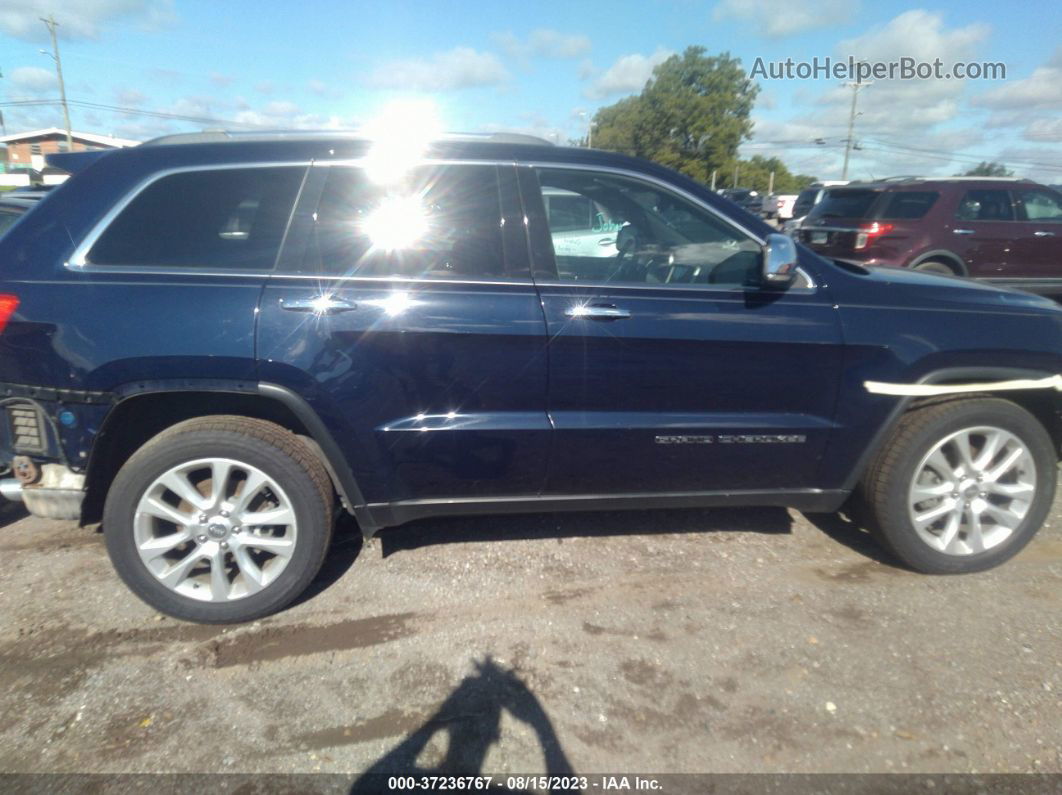 2017 Jeep Grand Cherokee Limited Dark Blue vin: 1C4RJFBG8HC876472