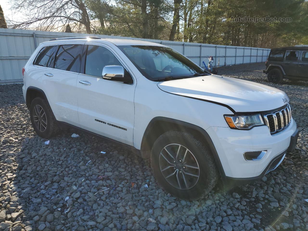 2019 Jeep Grand Cherokee Limited White vin: 1C4RJFBG8KC552333