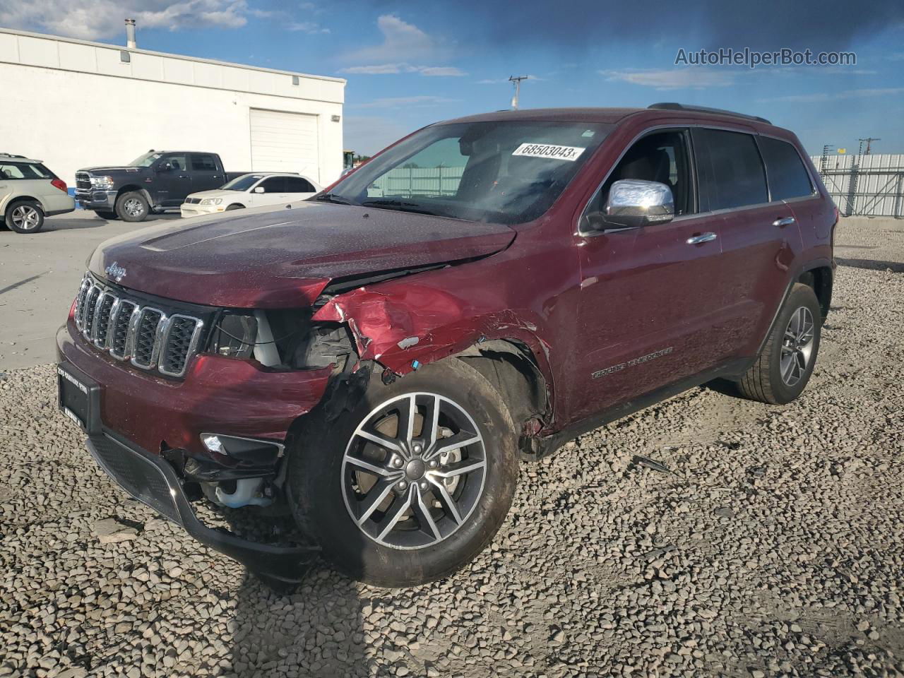 2019 Jeep Grand Cherokee Limited Maroon vin: 1C4RJFBG8KC749356