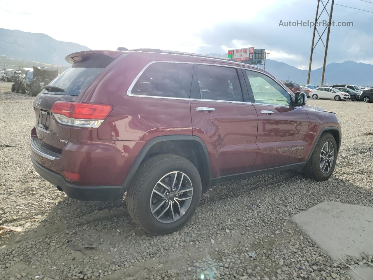 2019 Jeep Grand Cherokee Limited Maroon vin: 1C4RJFBG8KC749356