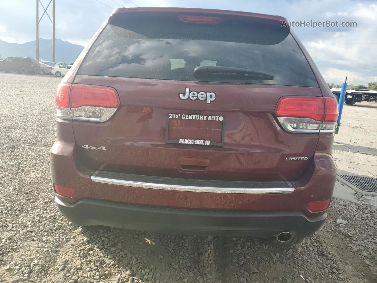 2019 Jeep Grand Cherokee Limited Maroon vin: 1C4RJFBG8KC749356