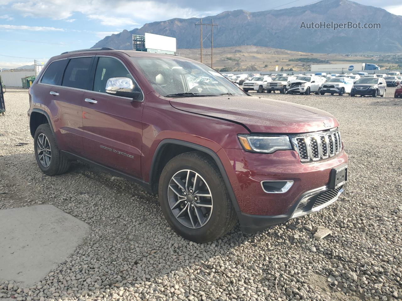 2019 Jeep Grand Cherokee Limited Maroon vin: 1C4RJFBG8KC749356