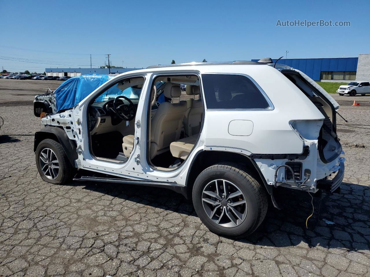 2021 Jeep Grand Cherokee Limited White vin: 1C4RJFBG8MC707174