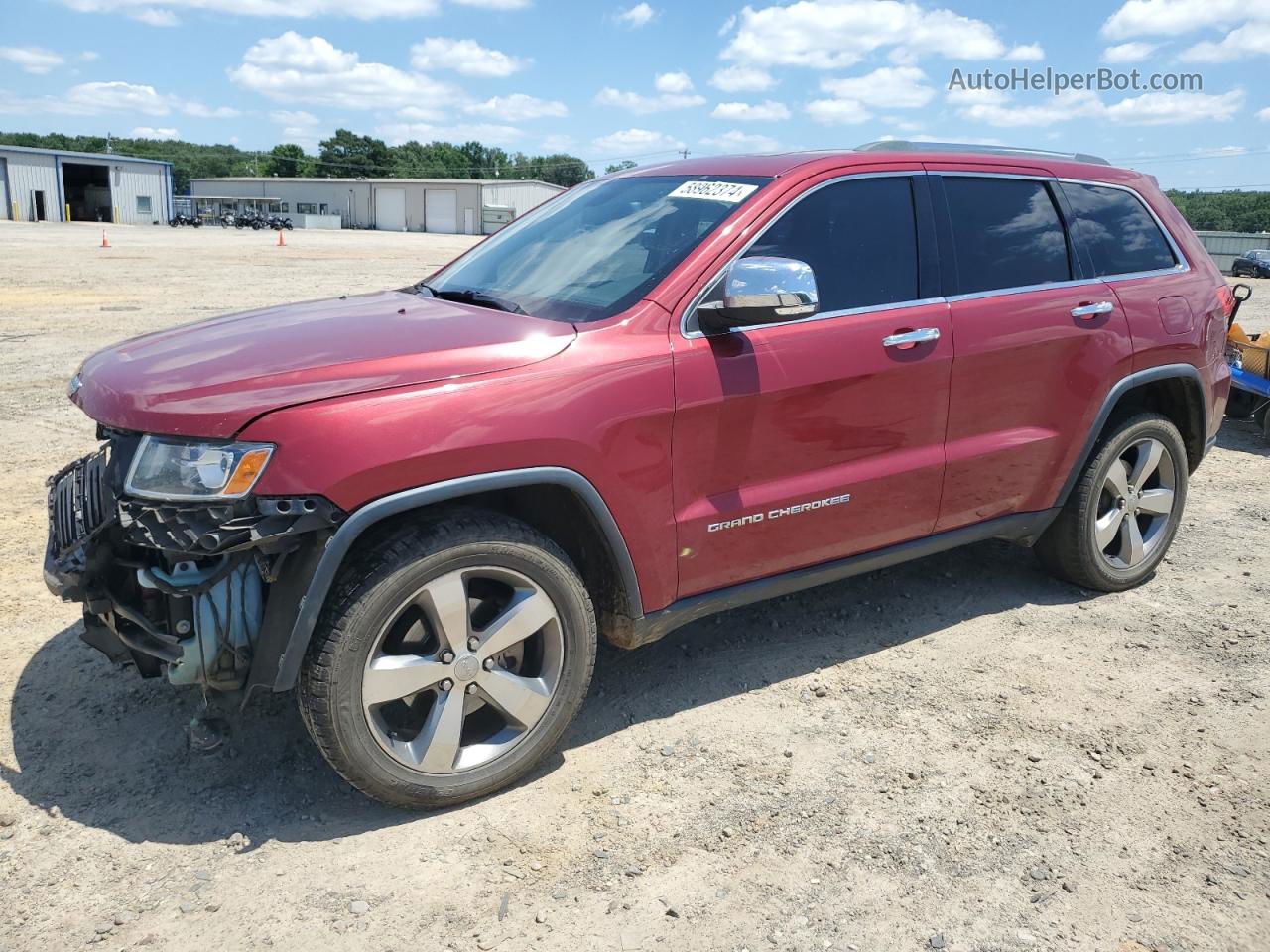 2014 Jeep Grand Cherokee Limited Красный vin: 1C4RJFBG9EC211141