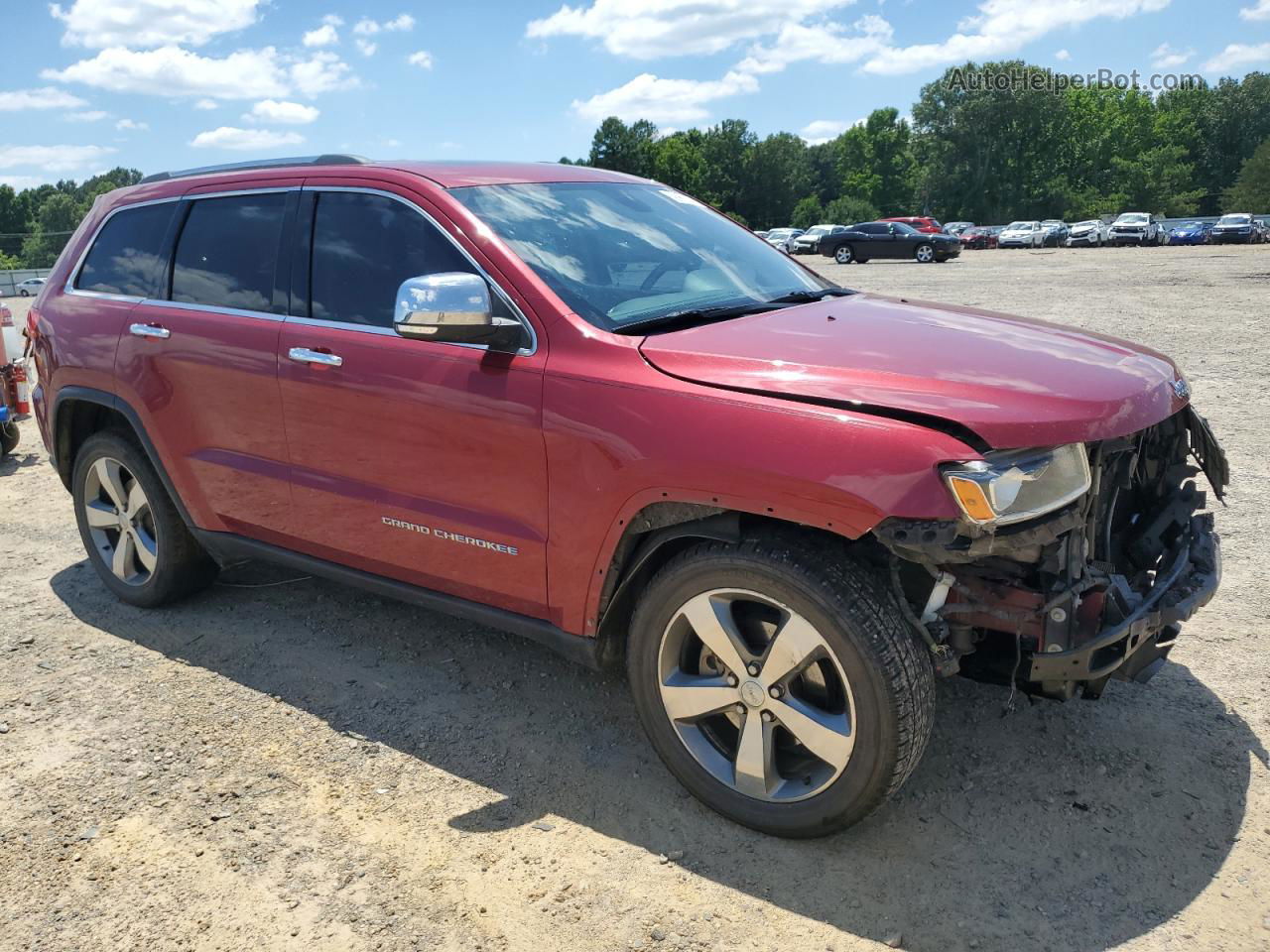 2014 Jeep Grand Cherokee Limited Red vin: 1C4RJFBG9EC211141