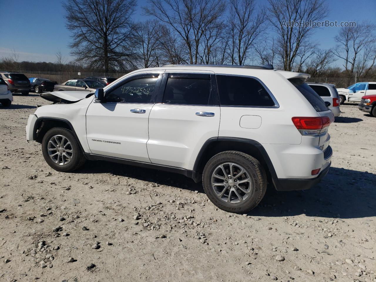 2014 Jeep Grand Cherokee Limited White vin: 1C4RJFBG9EC298362