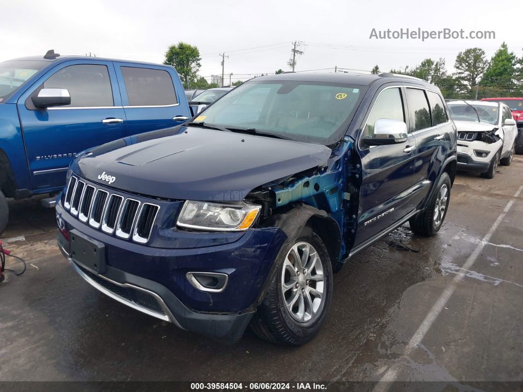 2015 Jeep Grand Cherokee Limited Dark Blue vin: 1C4RJFBG9FC875859