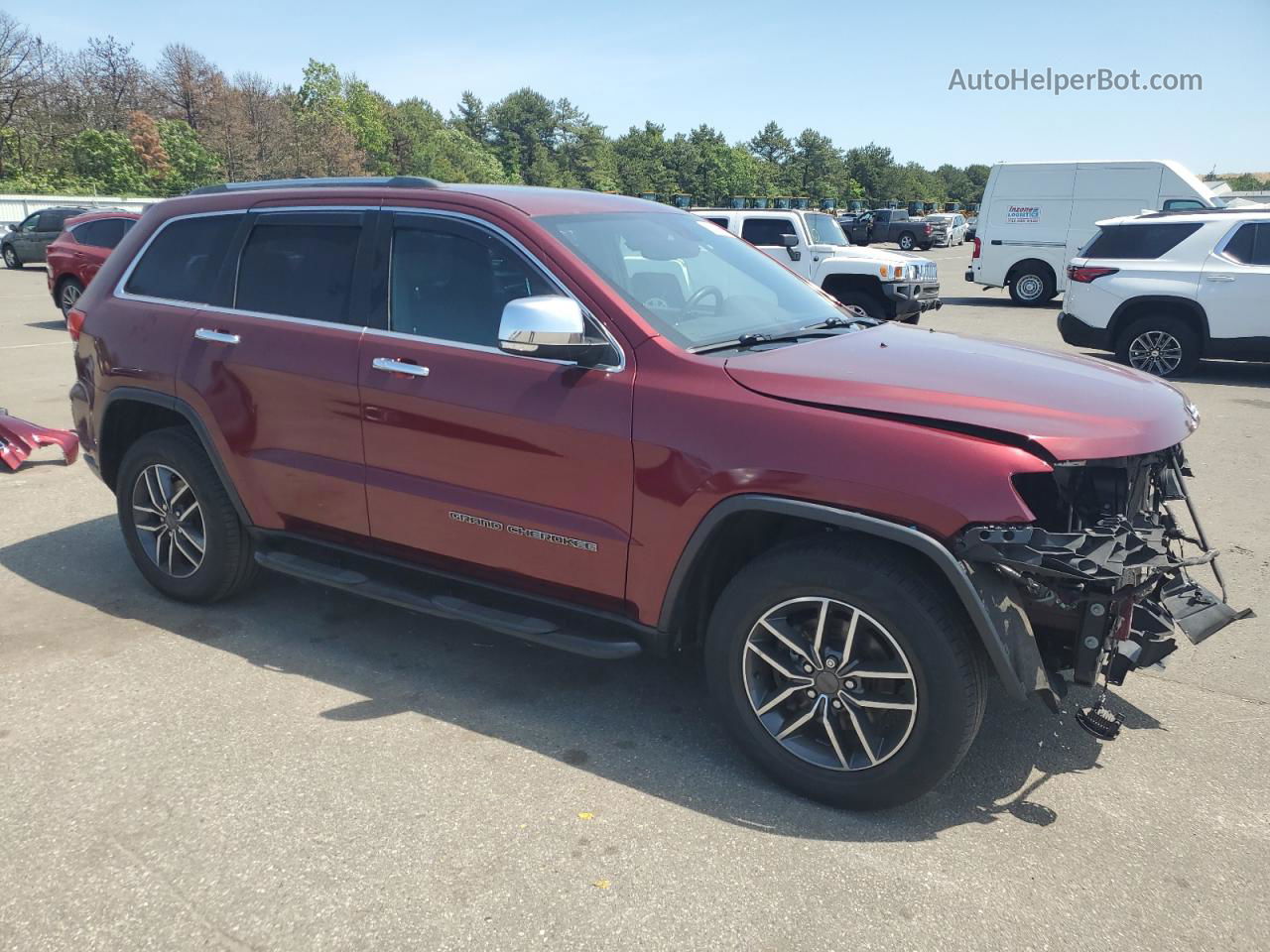 2019 Jeep Grand Cherokee Limited Red vin: 1C4RJFBG9KC555628