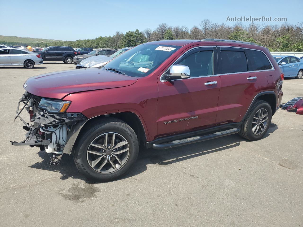 2019 Jeep Grand Cherokee Limited Red vin: 1C4RJFBG9KC555628