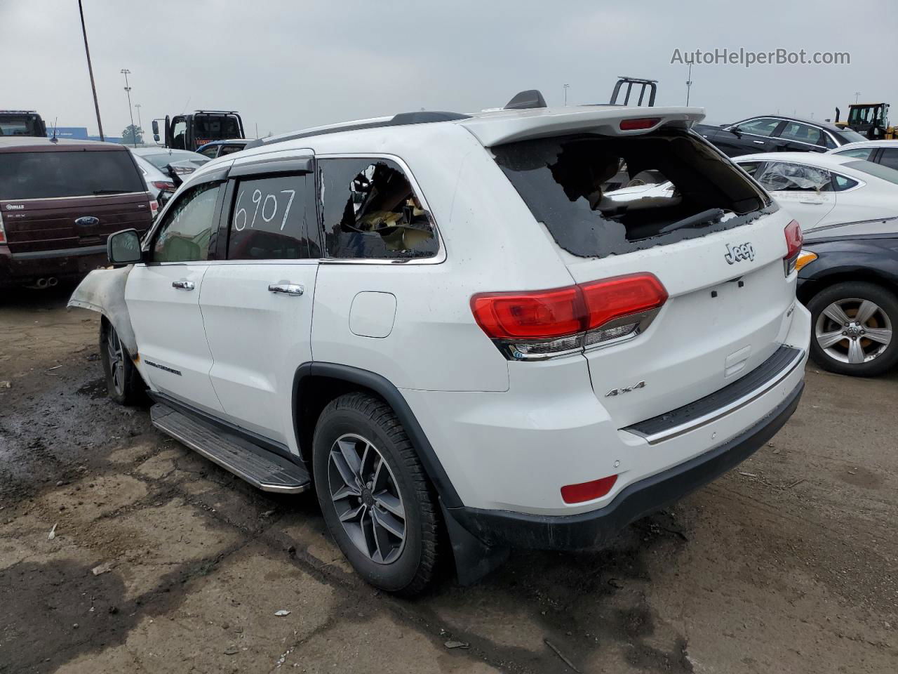 2019 Jeep Grand Cherokee Limited Белый vin: 1C4RJFBG9KC666907