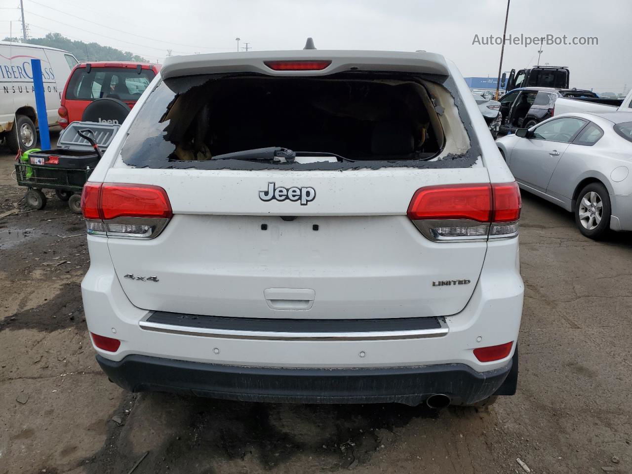 2019 Jeep Grand Cherokee Limited White vin: 1C4RJFBG9KC666907