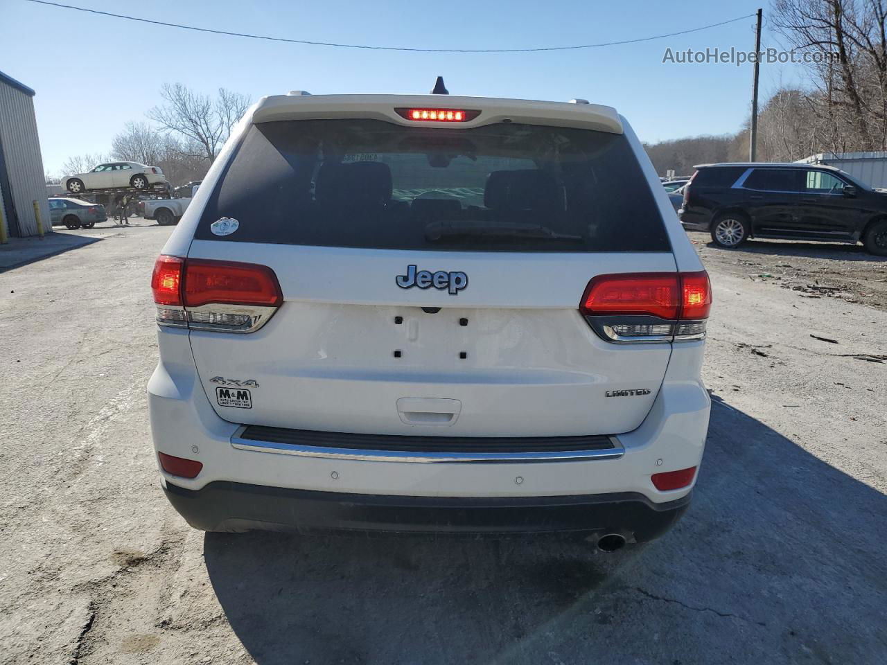 2019 Jeep Grand Cherokee Limited White vin: 1C4RJFBG9KC697316