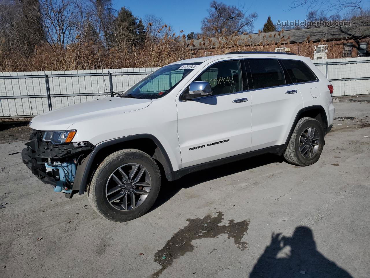 2019 Jeep Grand Cherokee Limited White vin: 1C4RJFBG9KC697316