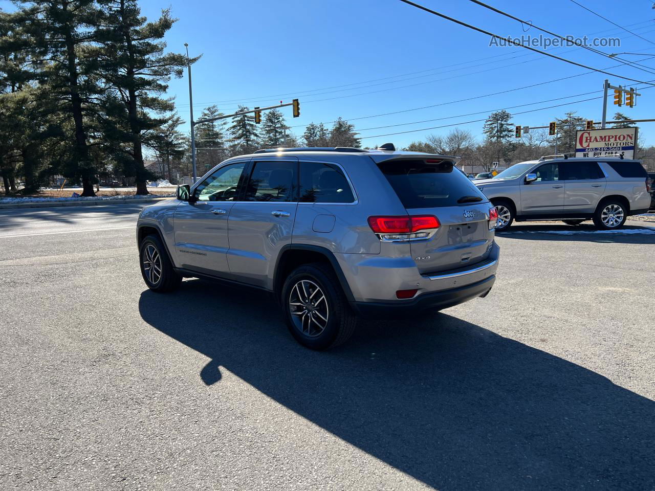 2019 Jeep Grand Cherokee Limited Silver vin: 1C4RJFBG9KC713482