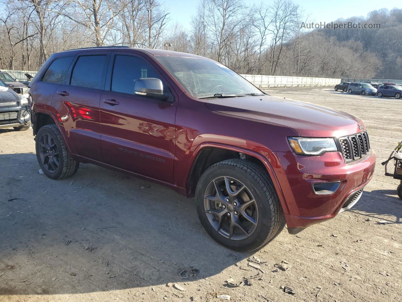 2021 Jeep Grand Cherokee Limited Burgundy vin: 1C4RJFBG9MC760093