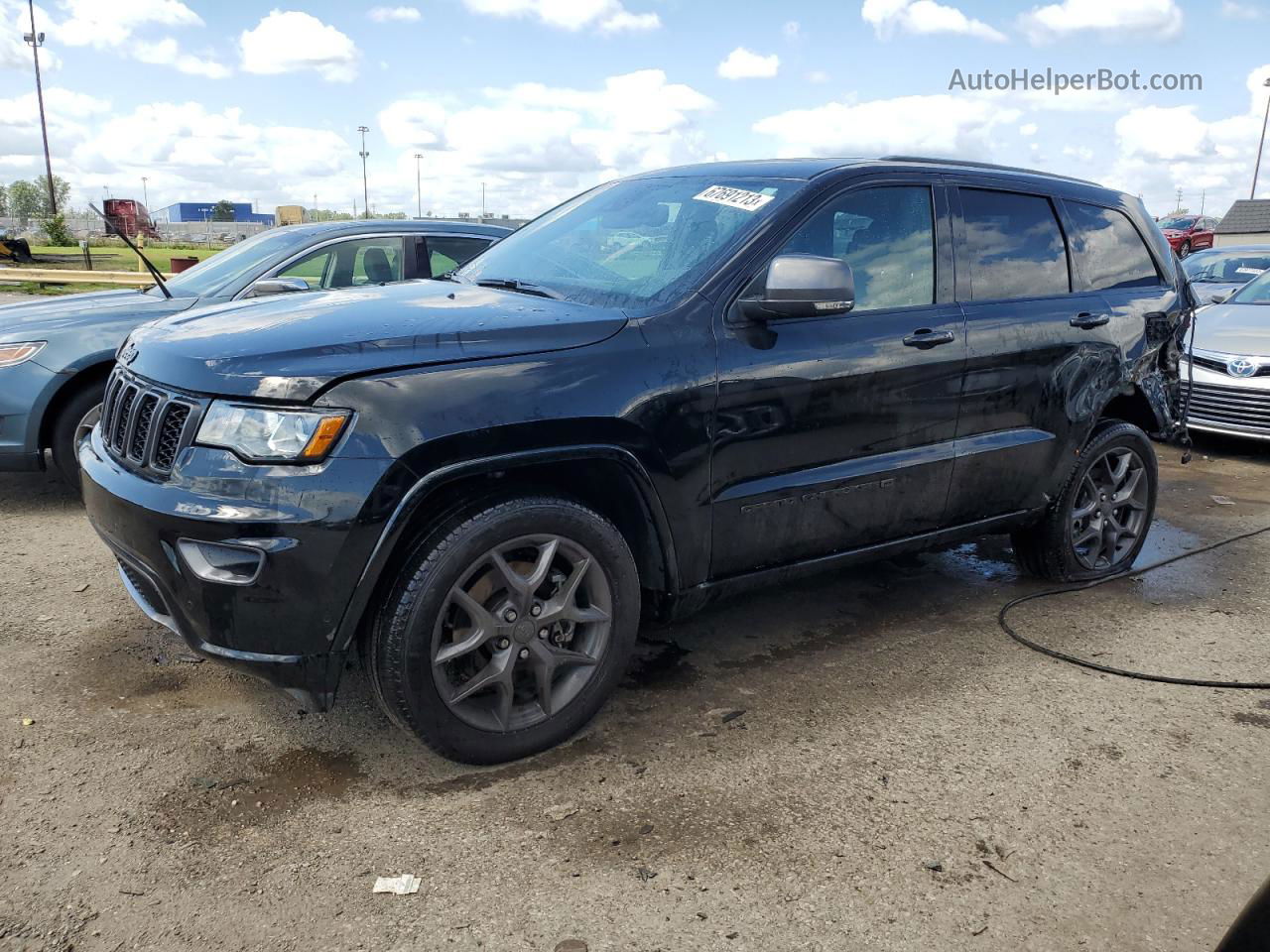 2021 Jeep Grand Cherokee Limited Черный vin: 1C4RJFBG9MC768243