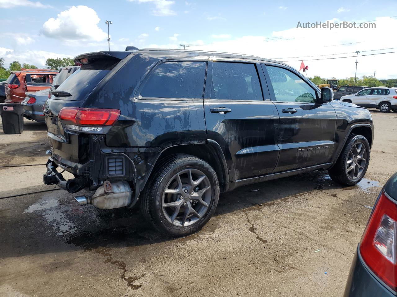 2021 Jeep Grand Cherokee Limited Черный vin: 1C4RJFBG9MC768243