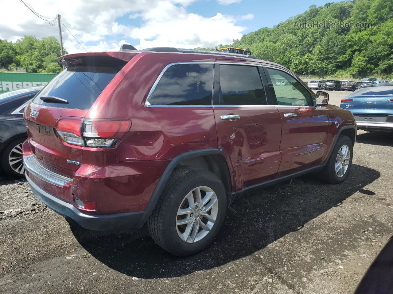 2021 Jeep Grand Cherokee Limited Burgundy vin: 1C4RJFBG9MC771479