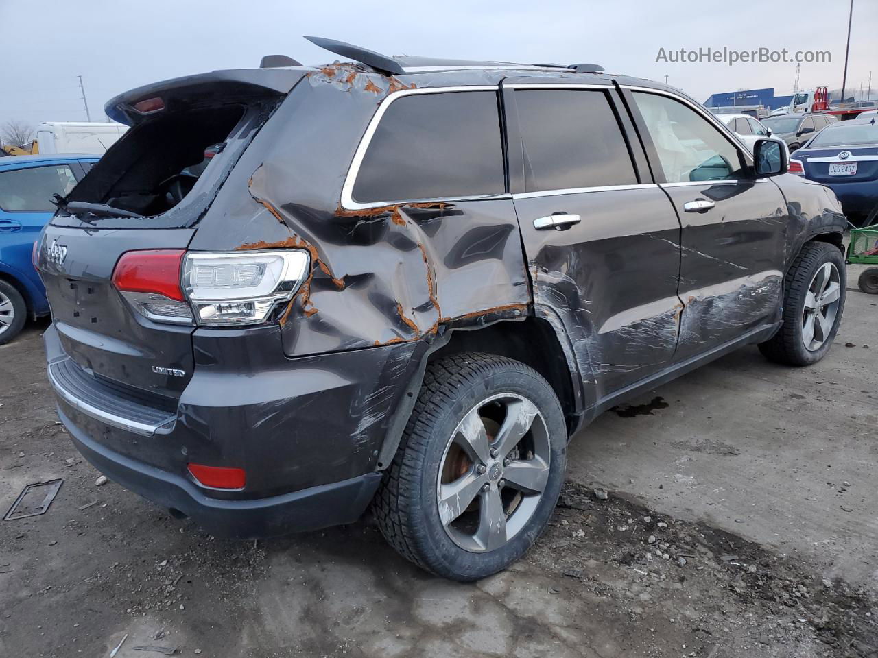 2014 Jeep Grand Cherokee Limited Gray vin: 1C4RJFBGXEC156635