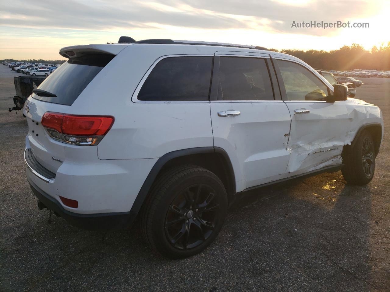 2014 Jeep Grand Cherokee Limited White vin: 1C4RJFBGXEC352459