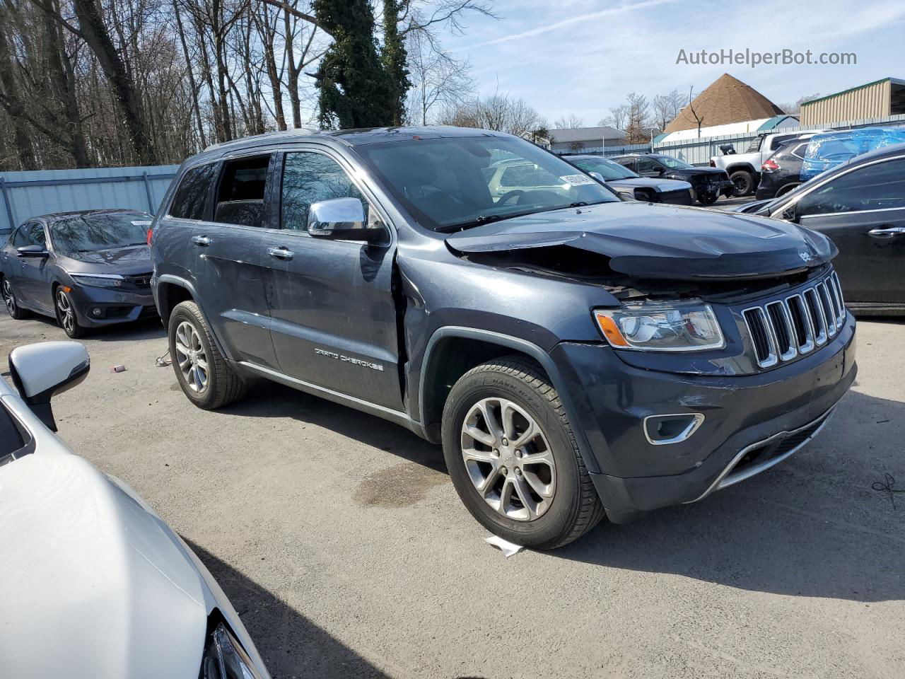 2014 Jeep Grand Cherokee Limited Gray vin: 1C4RJFBGXEC441111