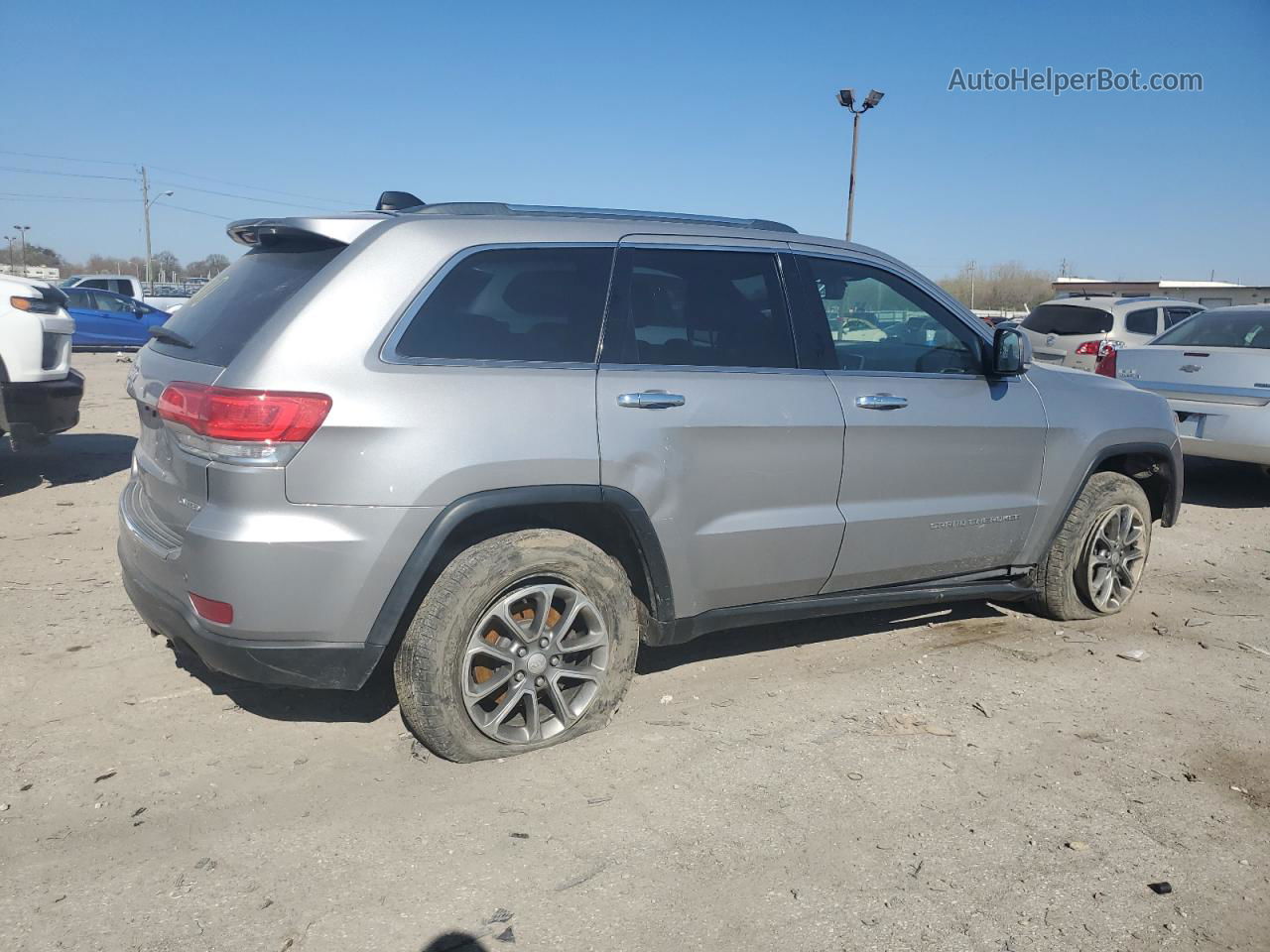 2014 Jeep Grand Cherokee Limited Silver vin: 1C4RJFBGXEC478353