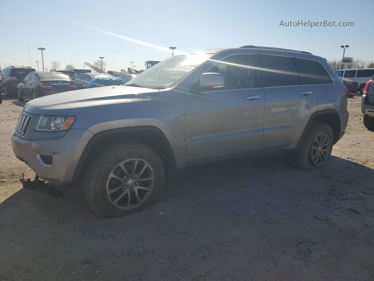 2014 Jeep Grand Cherokee Limited Silver vin: 1C4RJFBGXEC478353