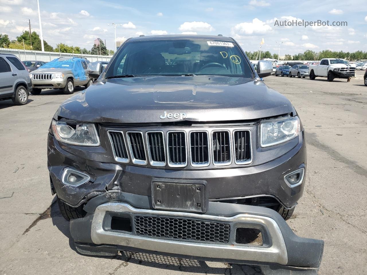 2014 Jeep Grand Cherokee Limited Серый vin: 1C4RJFBGXEC519094