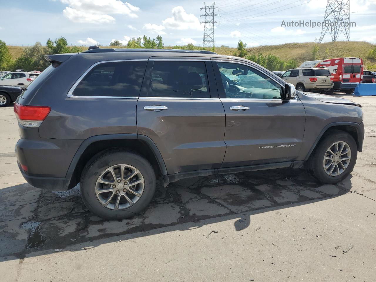 2014 Jeep Grand Cherokee Limited Серый vin: 1C4RJFBGXEC519094