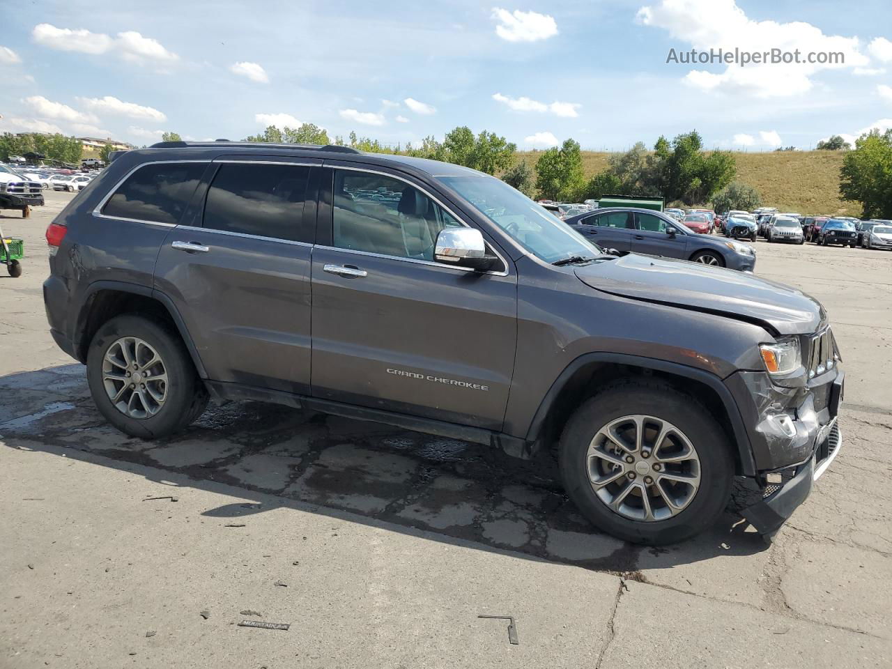 2014 Jeep Grand Cherokee Limited Серый vin: 1C4RJFBGXEC519094