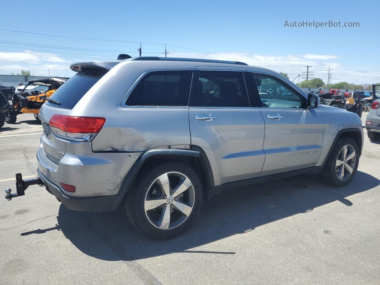 2014 Jeep Grand Cherokee Limited Silver vin: 1C4RJFBGXEC545419