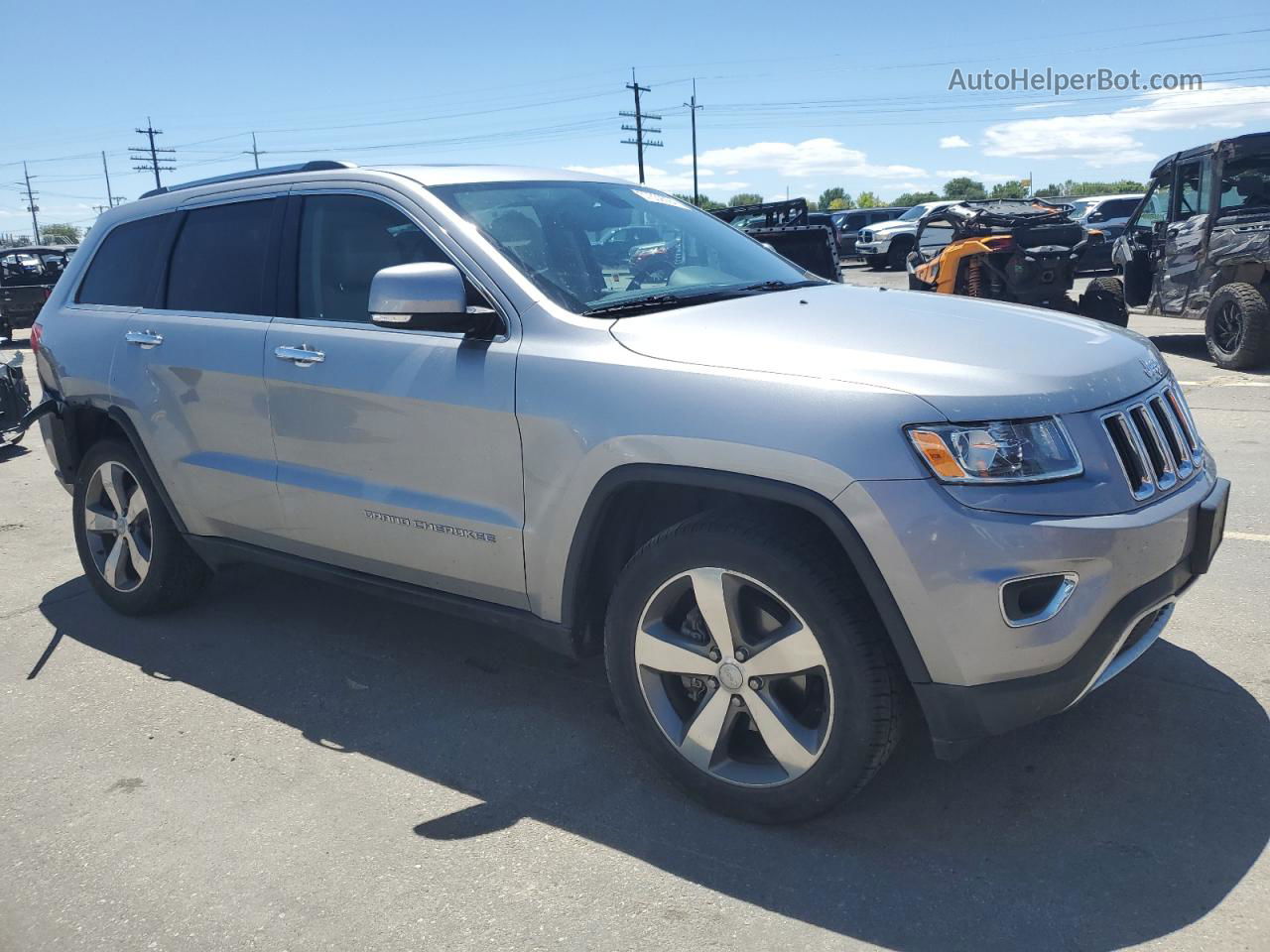 2014 Jeep Grand Cherokee Limited Silver vin: 1C4RJFBGXEC545419