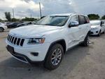 2014 Jeep Grand Cherokee Limited White vin: 1C4RJFBGXEC565525