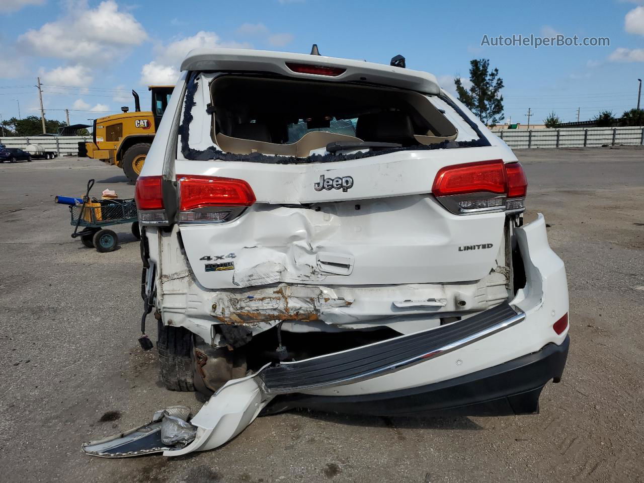 2014 Jeep Grand Cherokee Limited White vin: 1C4RJFBGXEC565525